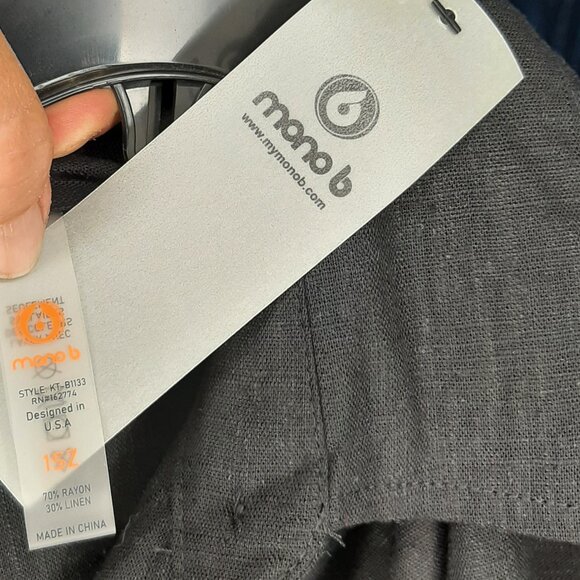 NWT!!  Mono B Linen Blend Shirtdress/Duster - Picture 10 of 12